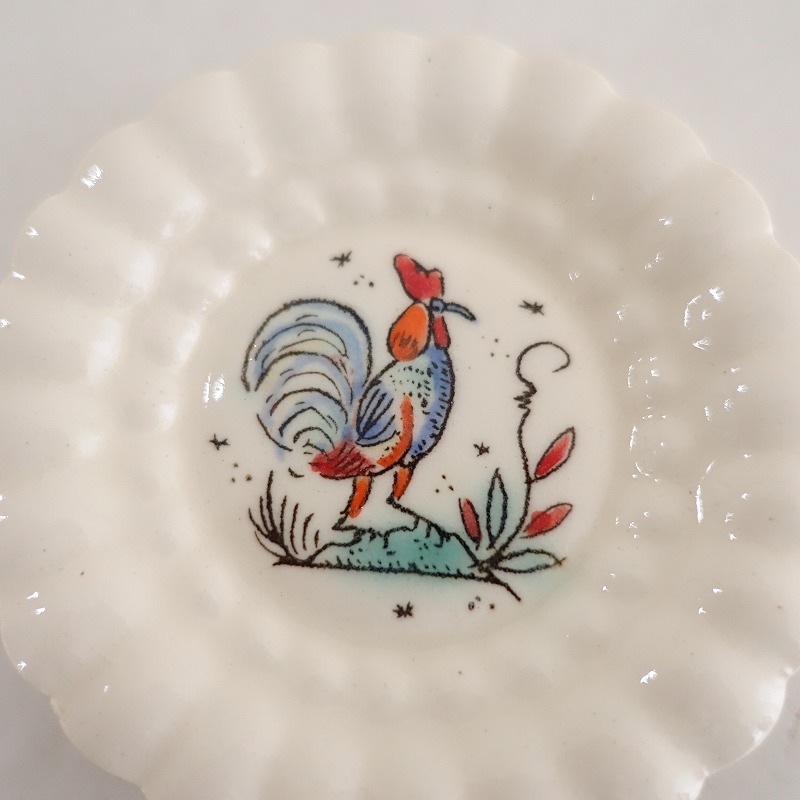 美品】 高島大樹 オランダ豆皿 10㎝ (wa23-2412-1)【30B52