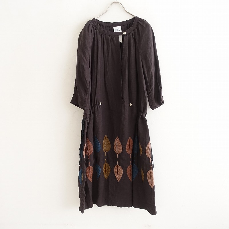 セール】新品 ミナペルホネン ランドリー vapor ワンピース 36 ミナ