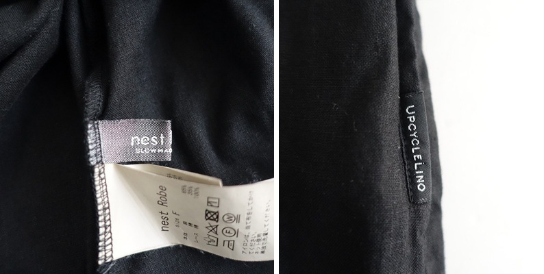 �����3.5���ۥͥ��ȥ����� ���åץ��������� nest Robe UpcycleLino �������ߤ��������Хå�V�ͥå��졼�����㥶�����ԡ���  F (33-2604-349)��90E62��