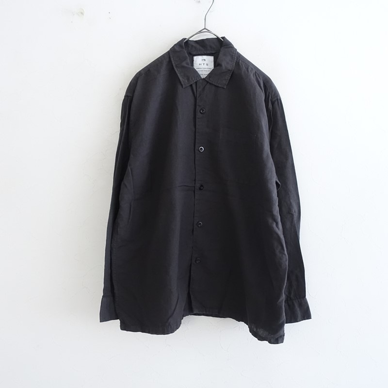 ������/���2.2���ۥϥ��������󥹥ȥ����� HARROW TOWN STORES PLAIN OVER DYE ONE-UP COLLAR SHIRT  44 (k1-2605-47)��03E62��