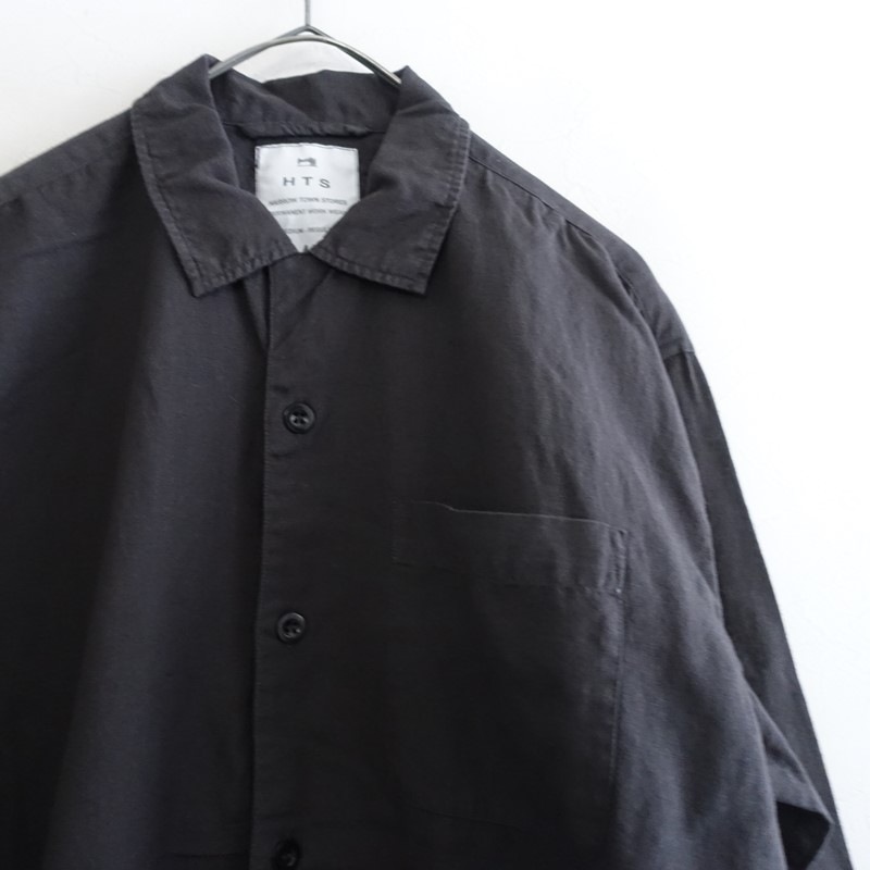 ������/���2.2���ۥϥ��������󥹥ȥ����� HARROW TOWN STORES PLAIN OVER DYE ONE-UP COLLAR SHIRT  44 (k1-2605-47)��03E62��