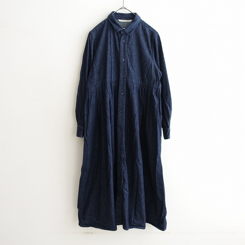 【美品】GRANDMA MAMA DAUGHTER シャツワンピース グランマママドーター GRANDMA MAMA DAUGHTER コットンデニム