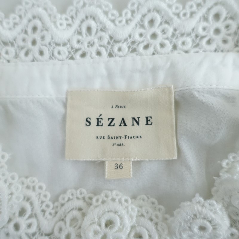 ������� SEZANE �졼��������ɥ��顼�ԥ󥿥å��������֥饦��  36 (2-2609-99)��40J62��