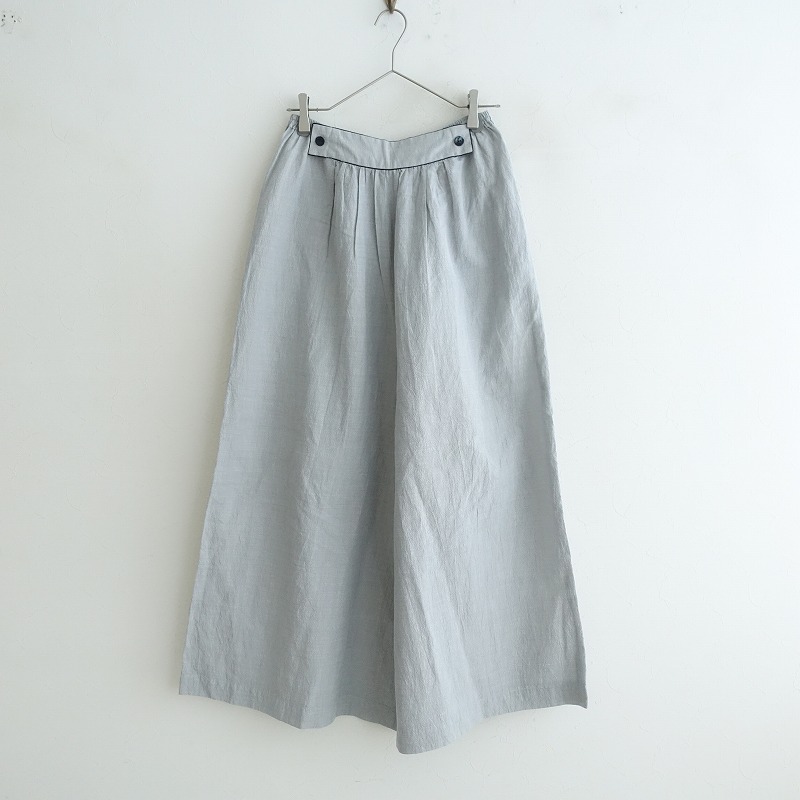 【美品】mina perhonen ミナペルホネン ワイドパンツ コットン 紺 mina perhonen 【定価4.4万】ミナペルホネン *always バルーン
