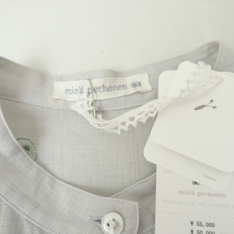 ������/24SS/���5.5���ۥߥʥڥ�ۥͥ� mina perhonen choucho��ͥ�EMB�ƥ������ɥ֥饦��  36 (2-2411-555)��13L42��