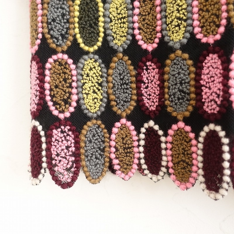 ミナペルホネン mina perhonen tarte 刺しゅうノースリーブワンピース