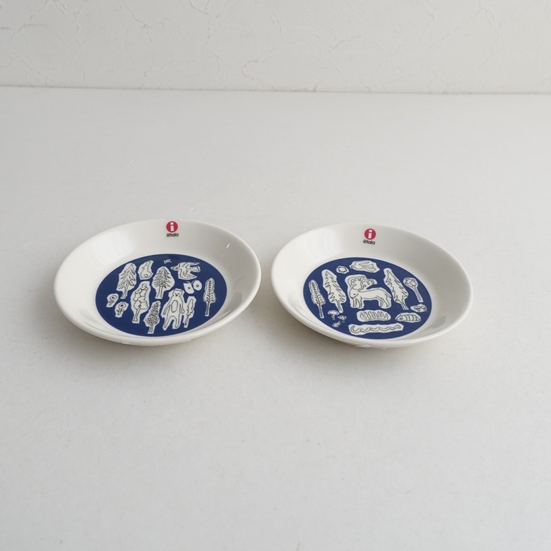 ���̲���̤����/���å���ߥߥʥڥ�ۥͥ� iittala��mina perhonen forest life �ץ졼��12cm 2�祻�å�   (wa5-2602-56)��60D62��