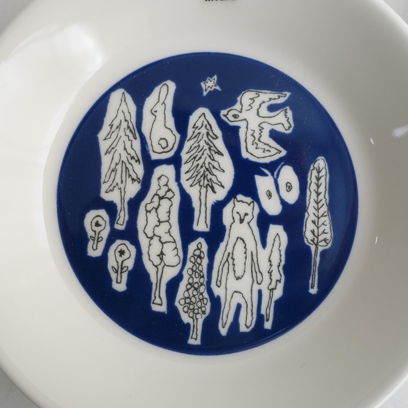 ���̲���̤����/���å���ߥߥʥڥ�ۥͥ� iittala��mina perhonen forest life �ץ졼��12cm 2�祻�å�   (wa5-2602-56)��60D62��