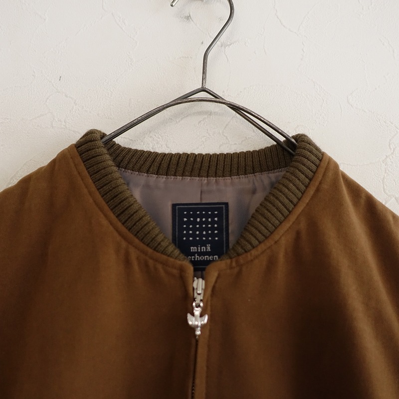 ミナペルホネン mina perhonen peacock 刺しゅうジップアップ