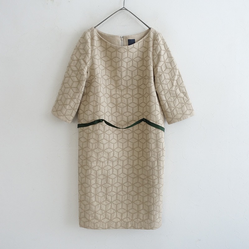 定価6.7万】ミナペルホネン mina perhonen sugar ウール刺繍7分袖