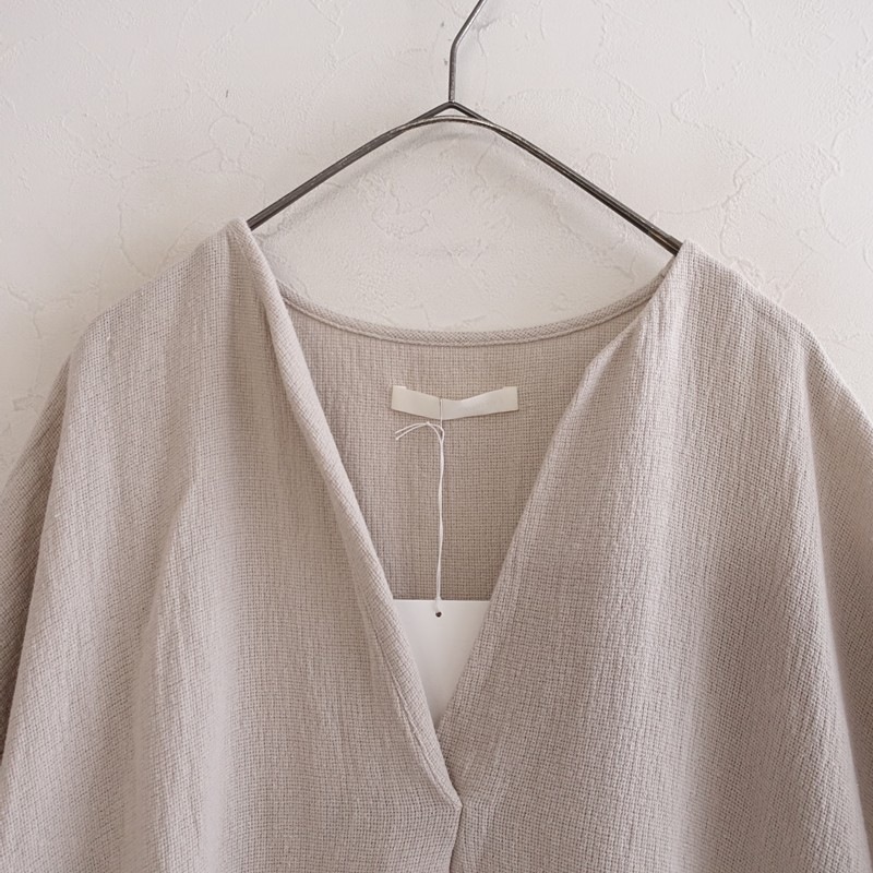 ������/2025SS/���3���ۥ������२���� evam eva linen cotton poncho V�ͥå��ץ륪���С�  F (j25-2604-488)��91E62��