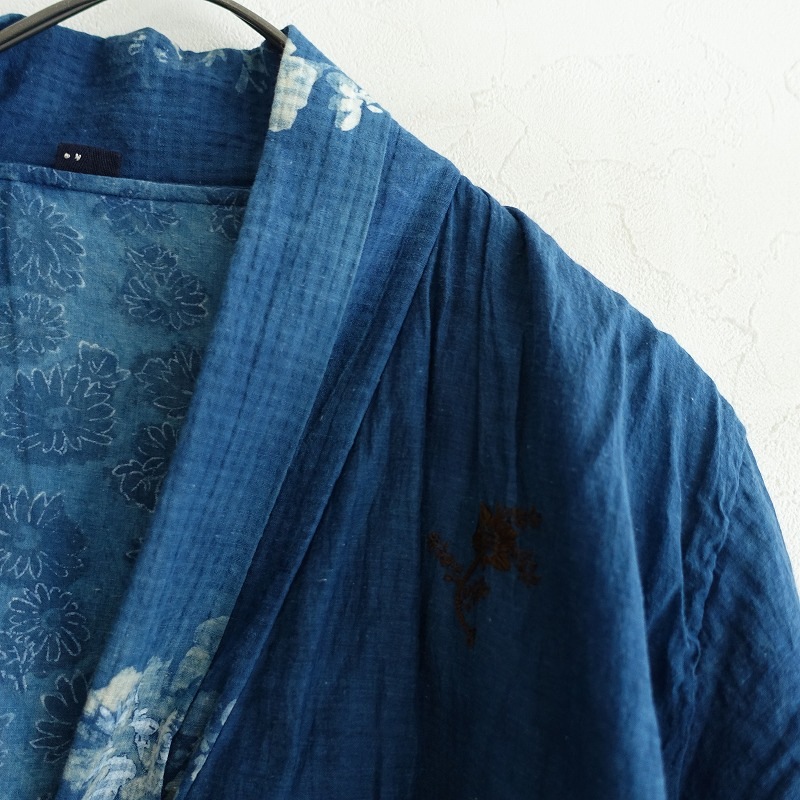 ◆希少◆45R◆インドカディのpuapuaボレロ（藍）◆定価¥125,400 ◇希少◇45R◇インドカディのpuapuaボレロ（藍）◇定価¥125,400