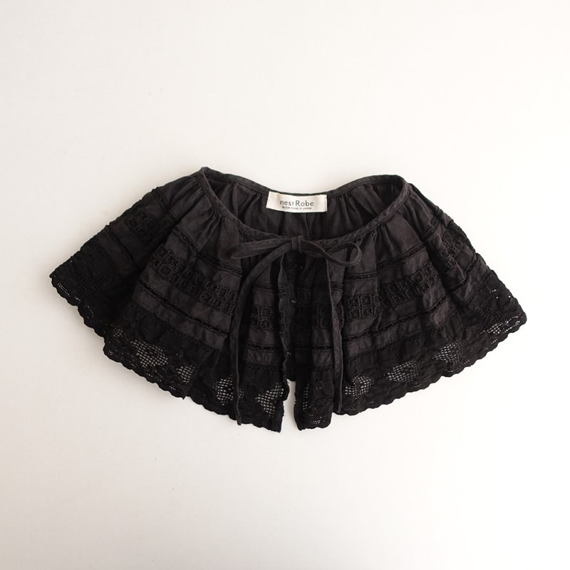 ネストローブ nest Robe リネンレース付け襟 (ac10-2601-49)【40B62