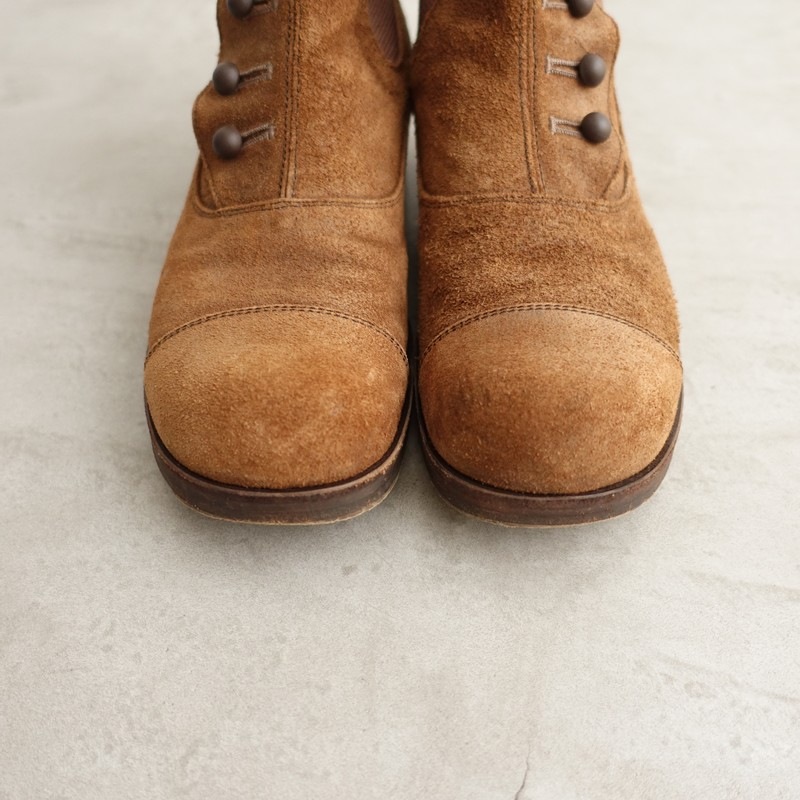 �����5.9���ۥӥ塼�ƥ��ե륷�塼�� TOSHINOSUKE TAKEGAHARA BEAUTIFUL SHOES BUTTONED SIDEGORE BOOTS 5/23  5 (sh10-2512-22)��03L52��