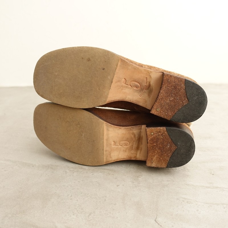 �����5.9���ۥӥ塼�ƥ��ե륷�塼�� TOSHINOSUKE TAKEGAHARA BEAUTIFUL SHOES BUTTONED SIDEGORE BOOTS 5/23  5 (sh10-2512-22)��03L52��