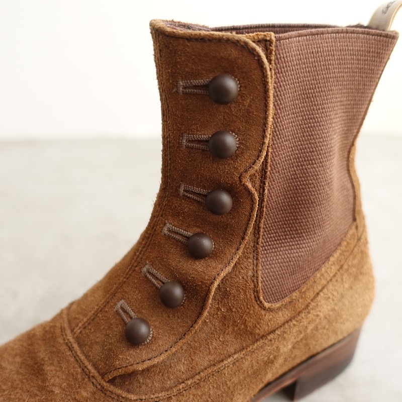�����5.9���ۥӥ塼�ƥ��ե륷�塼�� TOSHINOSUKE TAKEGAHARA BEAUTIFUL SHOES BUTTONED SIDEGORE BOOTS 5/23  5 (sh10-2512-22)��03L52��