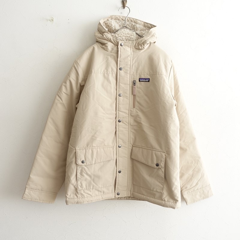 Patagonia フード付きジャケット XXL ベージュ 未使用/定価1.8万】パタゴニア Patagonia 裏ボア中綿フード付き