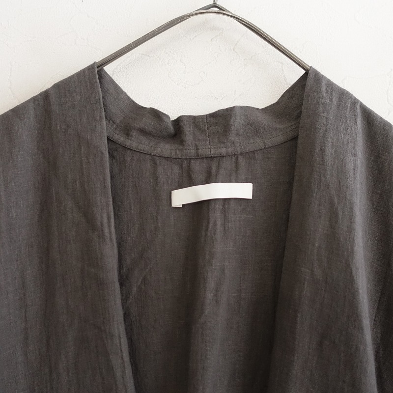 2024AW/3.5ۥ२ evam eva water linen long vest  M (2-2506-535)22G52
