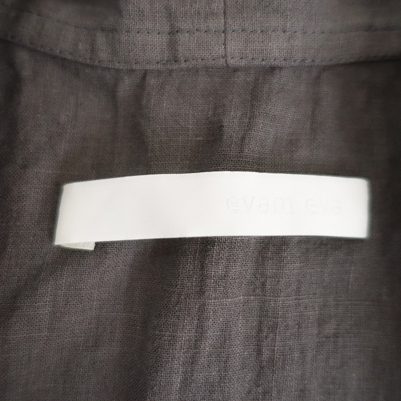 2024AW/3.5ۥ२ evam eva water linen long vest  M (2-2506-535)22G52