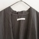 2024AW/3.5ۥ२ evam eva water linen long vest  M (2-2506-535)22G52