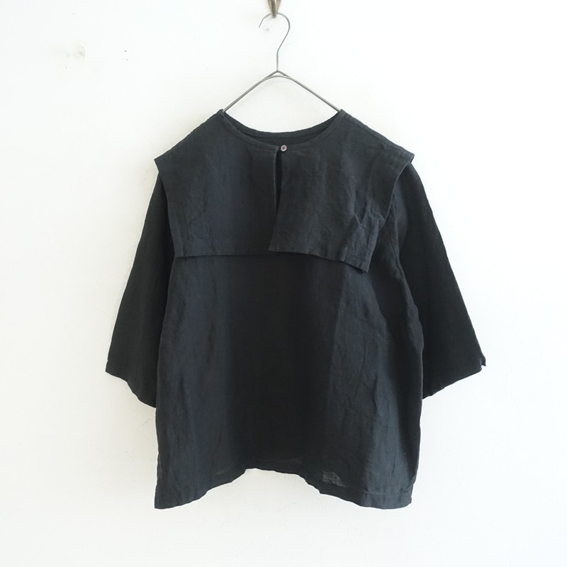 定価1.8万】かぐれ kagure ビッグカラー2wayブラウス F (33-2604-35