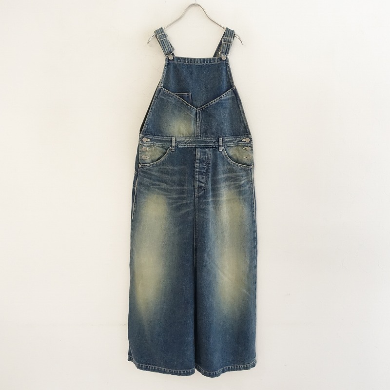 ミナペルホネン always オーバーオールドレスデニムスカート