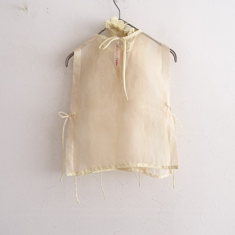 �����6.4���ۥȥ�������� TOWAVASE Tablier Silk Organdie �������󥸡��٥���  - (1-2602-183)��90C62��