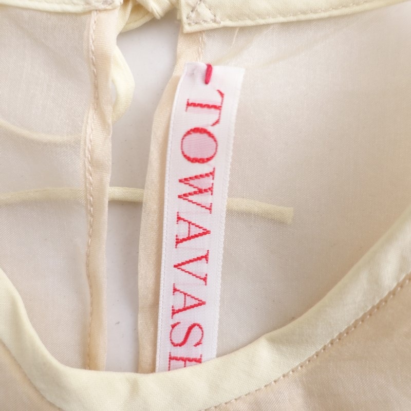 �����6.4���ۥȥ�������� TOWAVASE Tablier Silk Organdie �������󥸡��٥���  - (1-2602-183)��90C62��