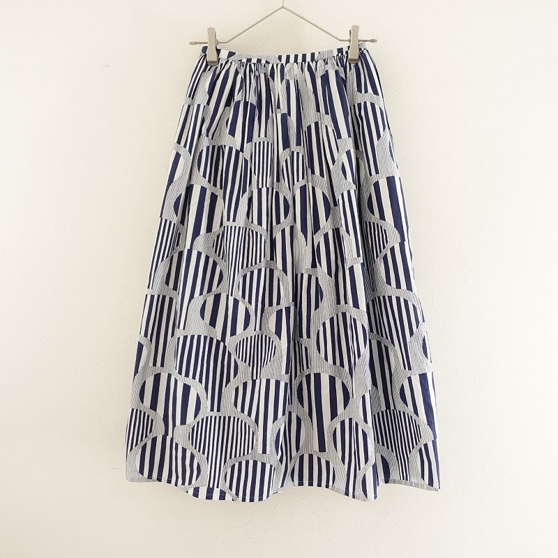 mima perhonenミナ ペルホネン バルーンスカート ミナペルホネン mina perhonen line treeシルクコットンプリント