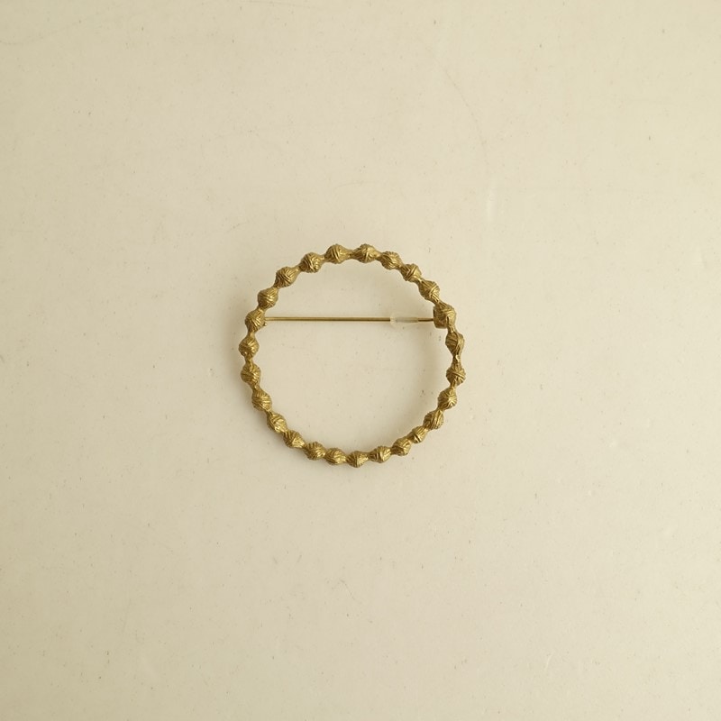 未使用】ミナペルホネン mina perhonen tambourine ブローチ (ac30