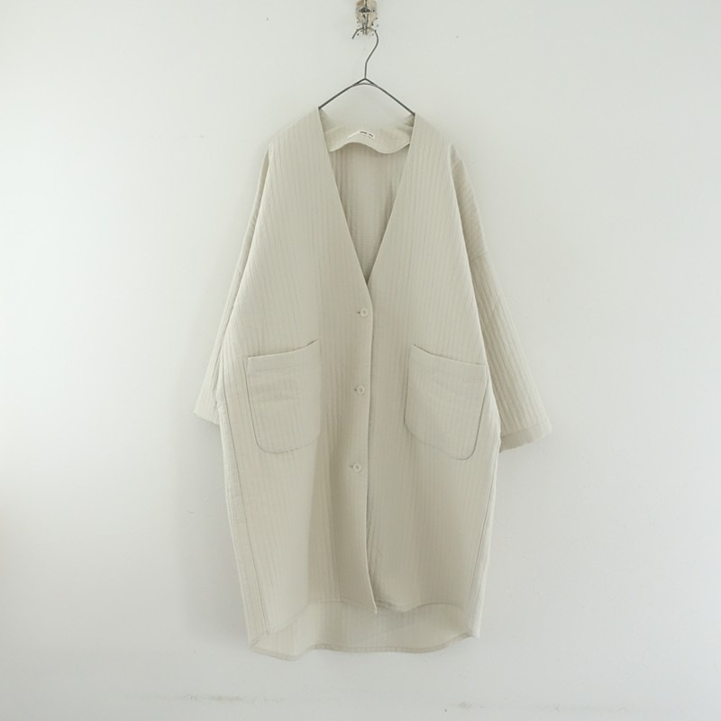 値下げ【美品】evam eva キルティングローブ 2023/定価5.0万】エヴァムエヴァ evam eva ウールコットンキルティング