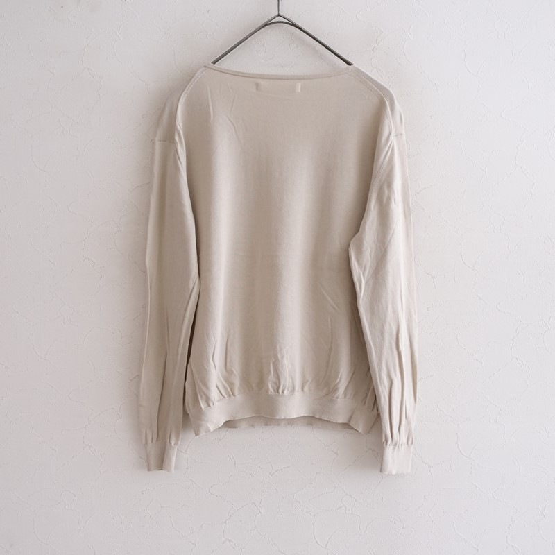 ��2025/���2.6���ۥ������२���� evam eva cotton cupro V-neck pullover  M (2-2607-380)��51H62��