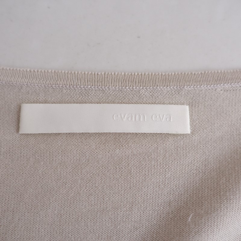 ��2025/���2.6���ۥ������२���� evam eva cotton cupro V-neck pullover  M (2-2607-380)��51H62��