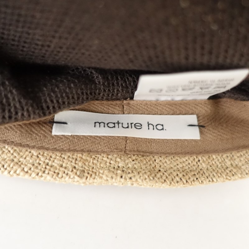 �����1.3���ۥޥ��奢���� mature ha. jute drape cap ���塼�ȥɥ졼�ץ���å�   (ha30-2604-230)��51E62��