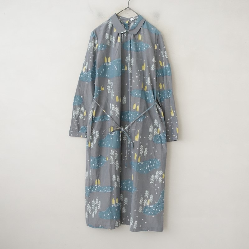 mina perhonen マトリョーシカ半袖カットソーワンピース　美品 美品/定価8.2万】ミナペルホネン mina perhonen forest village