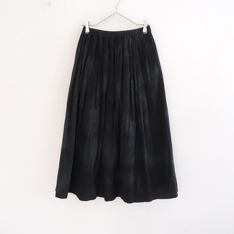 定価3.5万】パドカレ pas de calais コットンリネン千鳥格子スカート