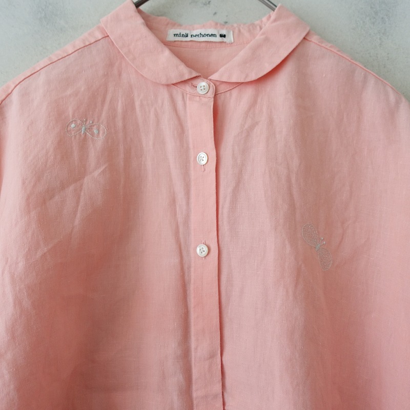 ミナペルホネン mina perhonen choucho 刺しゅうリネン長袖