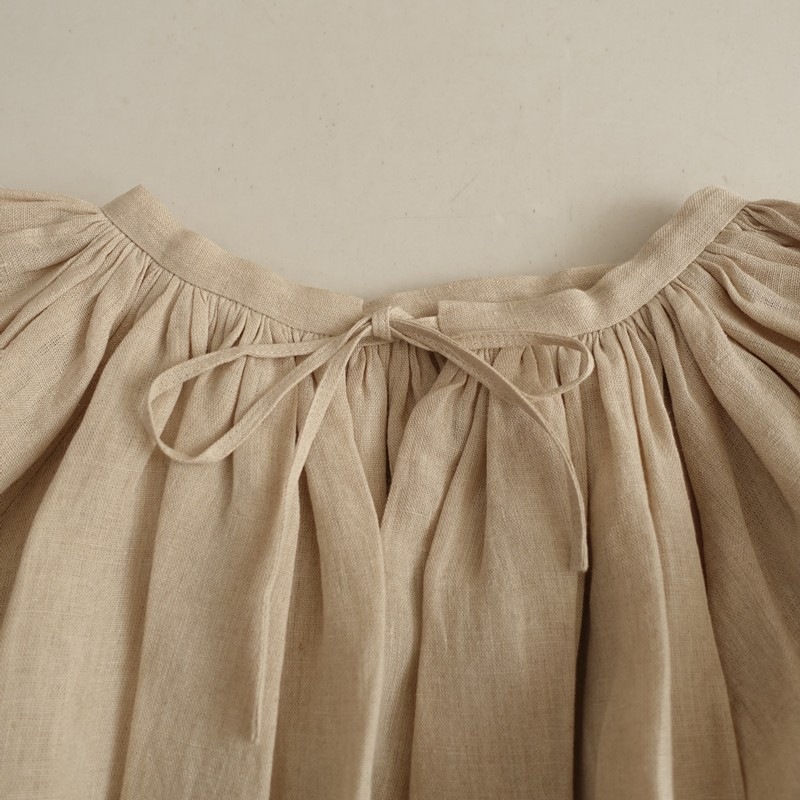 ��̤����/���6.1���ۥ�����ɥޥ󥺥ơ��顼 R&D.M.Co- DENSELY LINEN GATHER SMOCK ���㥶���֥饦��  F (33-2512-434)��12A62��