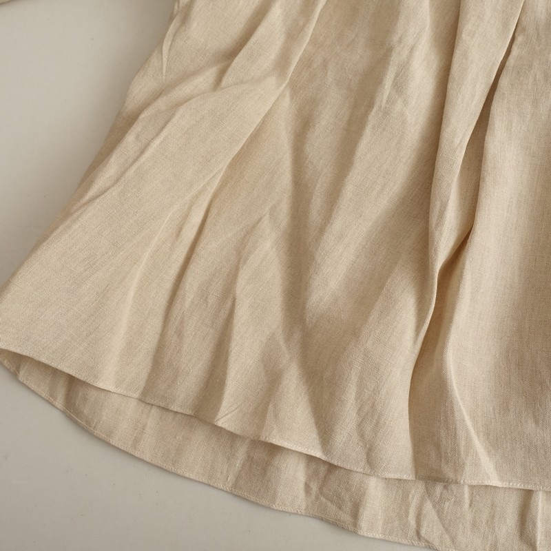 ��̤����/���6.1���ۥ�����ɥޥ󥺥ơ��顼 R&D.M.Co- DENSELY LINEN GATHER SMOCK ���㥶���֥饦��  F (33-2512-434)��12A62��