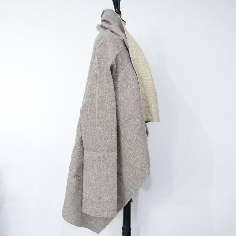 モンサカタ mon Sakata ウールダブルフェイスインサイドアウトコート
