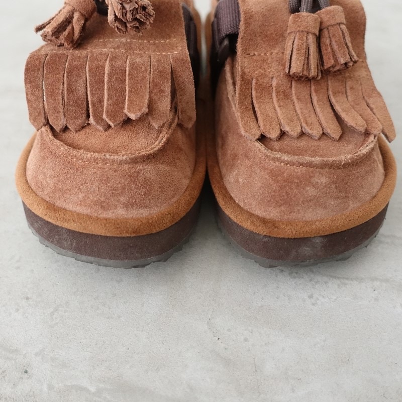 ������/���1.8���ۥ��㥫 SHAKA ����ȥ��å����եߥ塼�륵�����MOC MULE TASSEL SUEDE US7/25  US7/UK6/EU40/JP25 (sh10-2602-98)��51C62a��