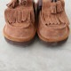 ������/���1.8���ۥ��㥫 SHAKA ����ȥ��å����եߥ塼�륵�����MOC MULE TASSEL SUEDE US7/25  US7/UK6/EU40/JP25 (sh10-2602-98)��51C62a��
