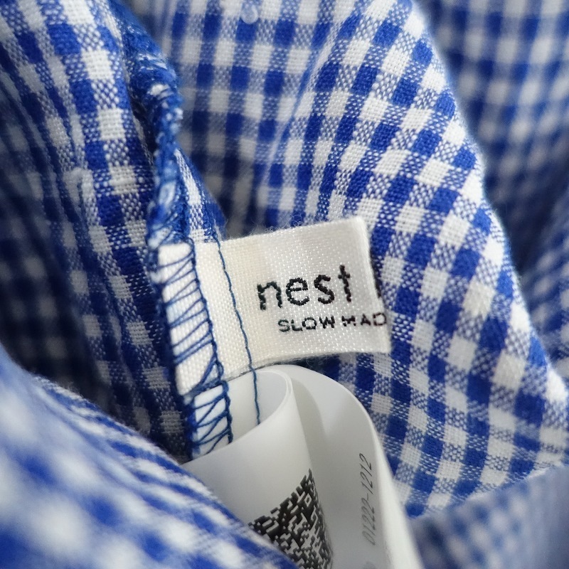 定価2.8万】ネストローブ nest Robe リネンギンガムチェック