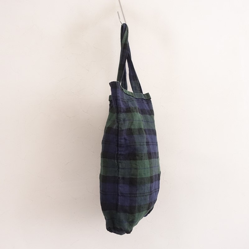 ������ɥޥ󥺥ơ��顼 R&D.M.Co- linen tartan check bag black watch   (jba7-2606-5)��40G62��