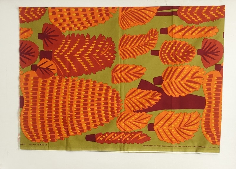 ���̲�������/����/�ޥ��å� marimekko METSANVAKI ������ơ��� �ե��֥�å� 144��150cm 75��50cm   (fa31-2602-153)��82C62��