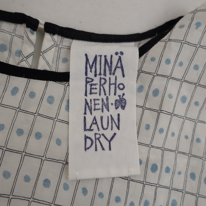 ミナペルホネン mina perhonen rain sampleブラウス 36 (4-2411-174