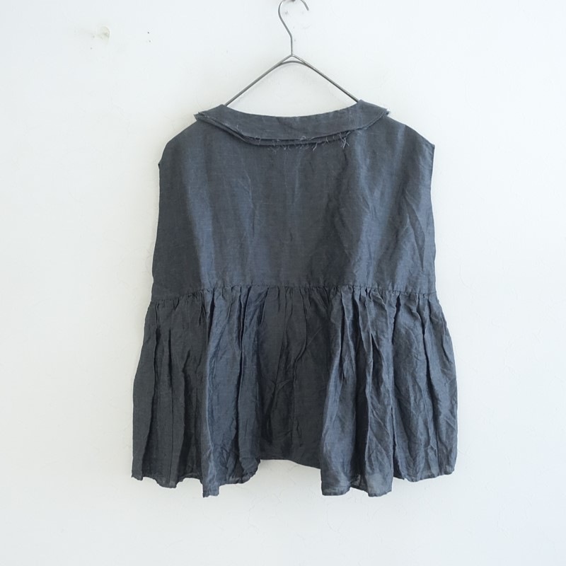 �����ʡۥ��ץ�ȥӡ� apuntob GATHER TOP LINEN ��ͥ󥷥륯���꡼�֥쥹�ץ륪���С�  M (j33-2604-81)��50E62��