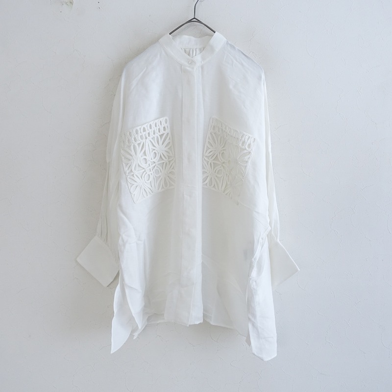 【新品】HOUSE OF LOTUSリネン長袖シャツ M ハウスオブロータス 新品】HOUSE OF LOTUSリネン長袖シャツ M ハウスオブロータス
