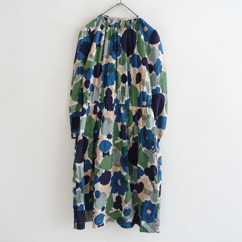 mina perhonen kukkakakkuワンピース ミナペルホネン mina perhonen flower basket コットンプリント