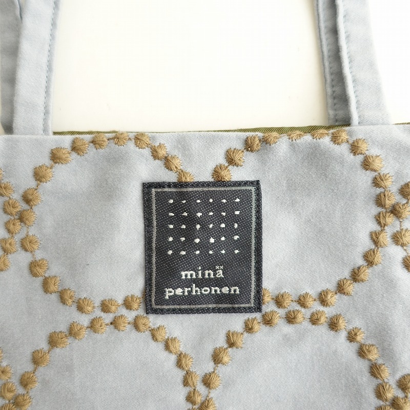 美品】ミナペルホネン mina perhonen tambourine mini bag ミニバッグ